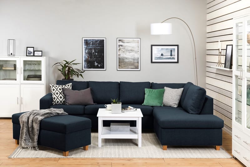 Crazy Fotskammel med Oppbevaring 120x50 - Mørkeblå - Møbler - Stoler - Krakk - Fotskammel