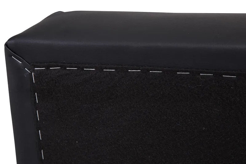 Crazy Fotskammel med Oppbevaring 120x50 - Svart Kunstlær - Møbler - Stoler - Krakk - Fotskammel