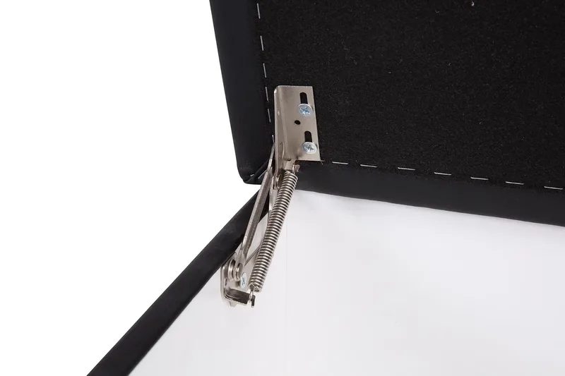 Crazy Fotskammel med Oppbevaring 120x50 - Svart Kunstlær - Møbler - Stoler - Krakk - Fotskammel