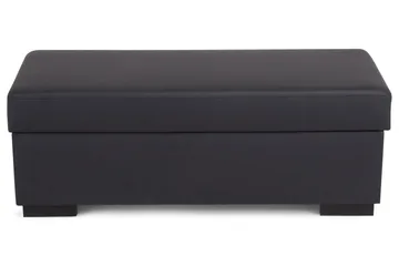 Crazy Fotskammel med Oppbevaring 120x50 - Svart Kunstlær - Møbler - Stoler - Krakk - Fotskammel