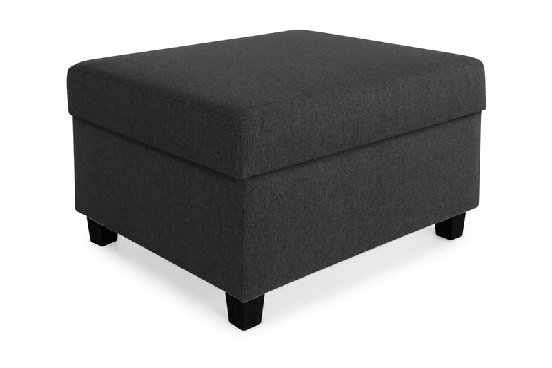 Crazy Fotskammel med Oppbevaring 80x65, Antrasitt