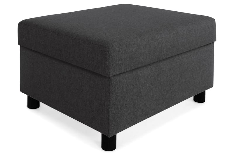 Crazy Fotskammel med Oppbevaring 80x65, Antrasitt