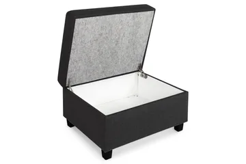 Crazy Fotskammel med Oppbevaring 80x65 - Antrasitt - Møbler - Stoler - Krakk - Fotskammel