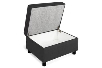 Crazy Fotskammel med Oppbevaring 80x65 - Antrasitt - Møbler - Stoler - Krakk - Fotskammel