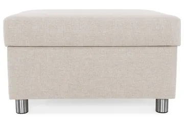 Crazy Fotskammel med Oppbevaring 80x65 - Beige - Møbler - Stoler - Krakk - Fotskammel