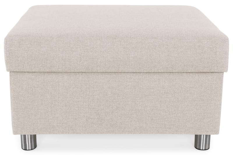 Crazy Fotskammel med Oppbevaring 80x65 - Beige - Møbler - Stoler - Krakk - Fotskammel