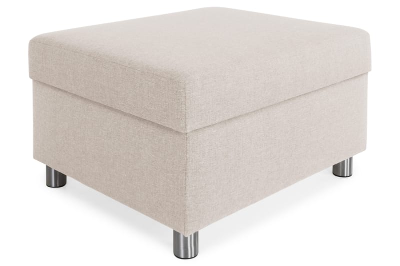 Crazy Fotskammel med Oppbevaring 80x65 - Beige - Møbler - Stoler - Krakk - Fotskammel
