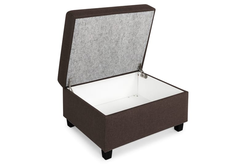 Crazy Fotskammel med Oppbevaring 80x65 - Brun - Møbler - Stoler - Krakk - Fotskammel