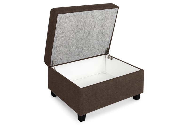 Crazy Fotskammel med Oppbevaring 80x65 - Brun - Møbler - Stoler - Krakk - Fotskammel