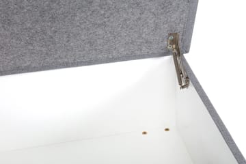 Crazy Fotskammel med Oppbevaring 80x65 - Lysegrå - Møbler - Stoler - Krakk - Fotskammel
