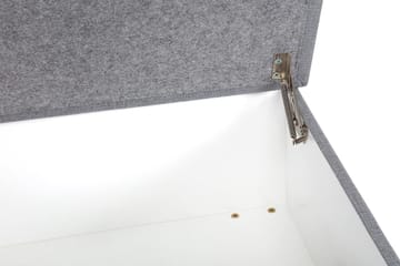 Crazy Fotskammel med Oppbevaring 80x65 - Lysegrå - Møbler - Stoler - Krakk - Fotskammel
