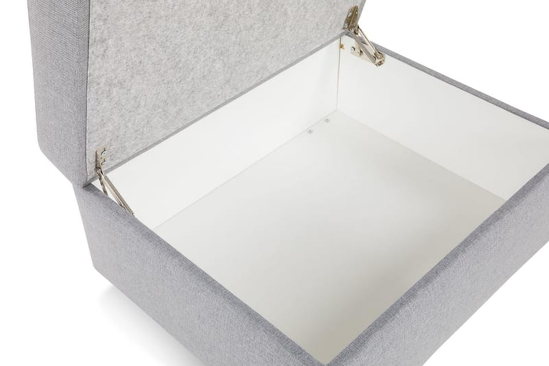 Crazy Fotskammel med Oppbevaring 80x65 - Lysegrå - Møbler - Stoler - Krakk - Fotskammel