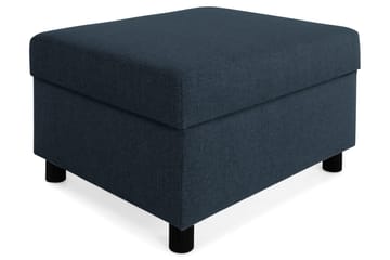 Runde svarte ben Crazy - Blå