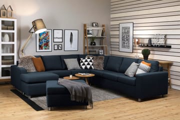 Crazy Fotskammel med Oppbevaring 80x65 - Mørkeblå - Møbler - Stoler - Krakk - Fotskammel