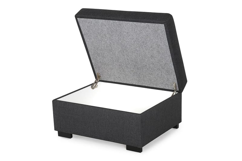 Crazy Fotskammel med Oppbevaring 80x65 - Mørkegrå - Møbler - Stoler - Krakk - Fotskammel