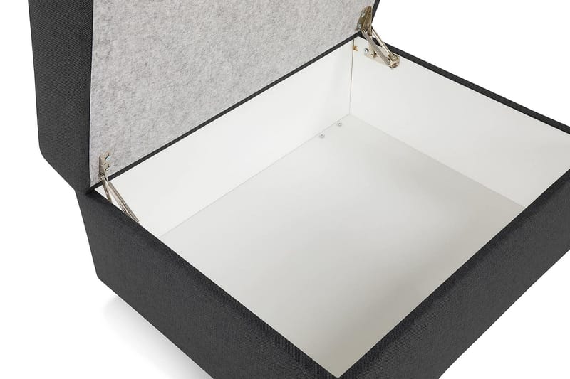 Crazy Fotskammel med Oppbevaring 80x65 - Mørkegrå - Møbler - Stoler - Krakk - Fotskammel
