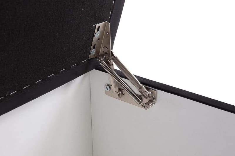 Crazy Fotskammel med Oppbevaring 80x65 - Svart Kunstlær - Møbler - Stoler - Krakk - Fotskammel