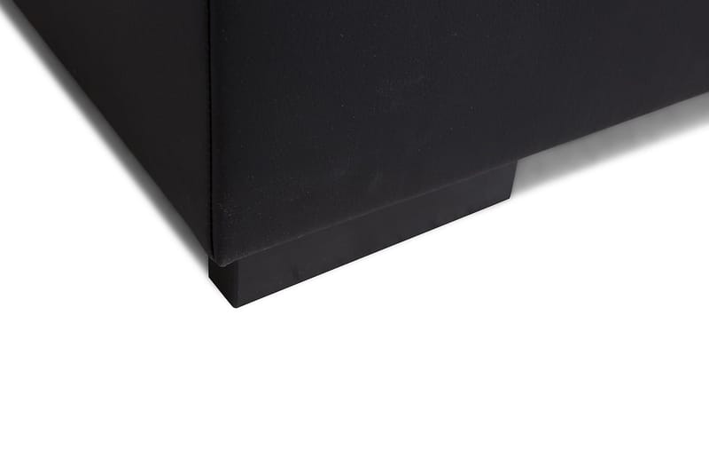 Crazy Fotskammel med Oppbevaring 80x65 - Svart Kunstlær - Møbler - Stoler - Krakk - Fotskammel