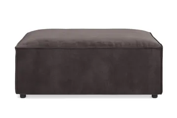 Cubo 1-seters Rektangulær Fotskammelmodul i Fløyel 120 cm bred - Mørk grå - Møbler - Stoler - Krakk - Fotskammel