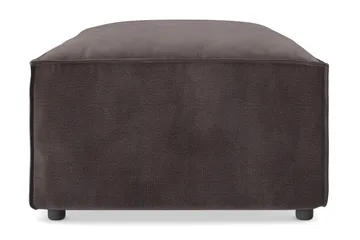 Cubo 1-seters Rektangulær Fotskammelmodul i Fløyel 120 cm bred - Mørk grå - Møbler - Stoler - Krakk - Fotskammel