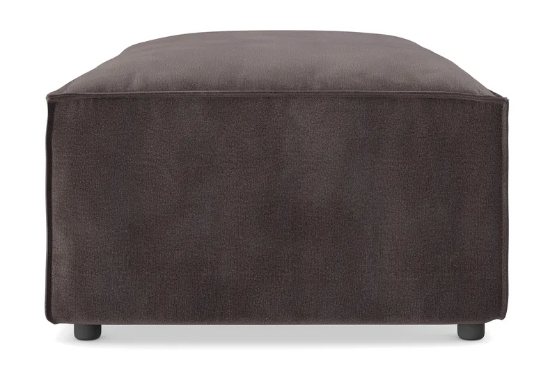 Cubo 1-seters Rektangulær Fotskammelmodul i Fløyel 120 cm bred - Mørk grå - Møbler - Stoler - Krakk - Fotskammel