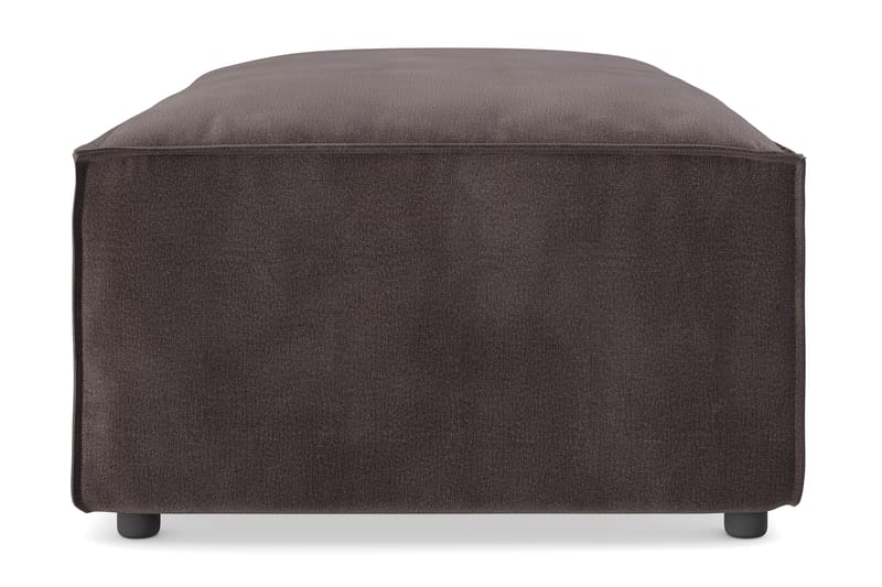 Cubo 1-seters Rektangulær Fotskammelmodul i Fløyel 120 cm bred - Mørk grå - Møbler - Stoler - Krakk - Fotskammel