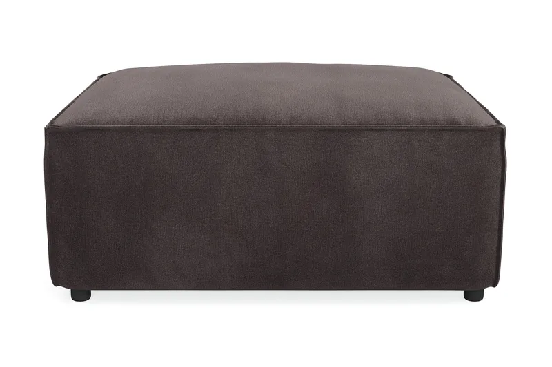 Cubo 1-seters Rektangulær Fotskammelmodul i Fløyel 80 cm bred - Mørk grå - Møbler - Stoler - Krakk - Fotskammel