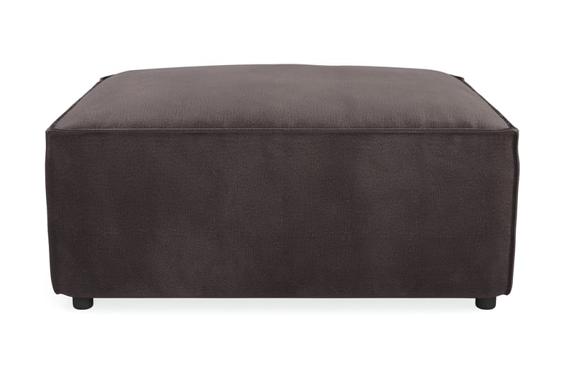 Cubo 1-seters Rektangulær Fotskammelmodul i Fløyel 80 cm bred - Mørk grå - Møbler - Stoler - Krakk - Fotskammel