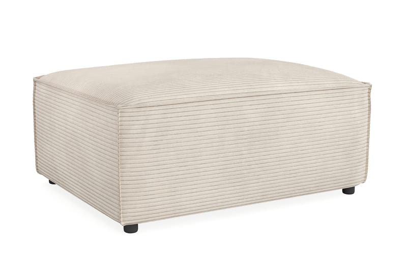 Cubo 1-seters Rektangulær Fotskammelmodul i Manchester 80 cm bred - Beige - Møbler - Stoler - Krakk - Fotskammel