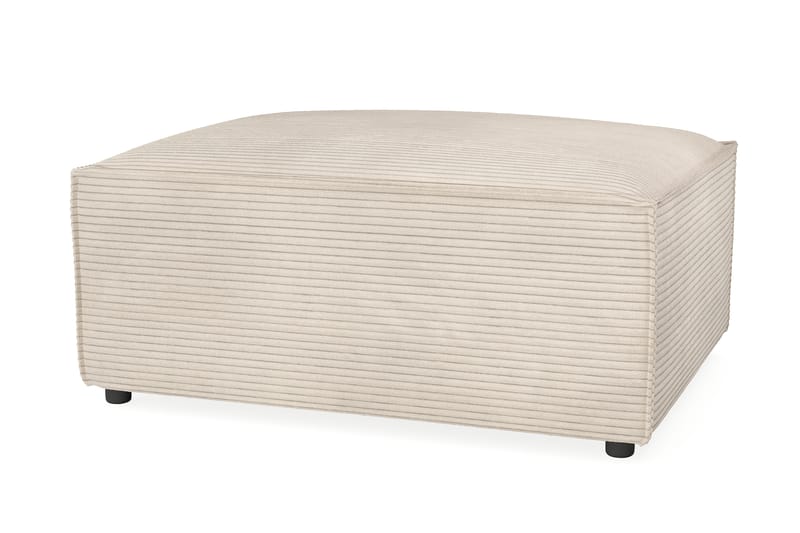 Cubo 1-seters Rektangulær Fotskammelmodul i Manchester 80 cm bred - Beige - Møbler - Stoler - Krakk - Fotskammel