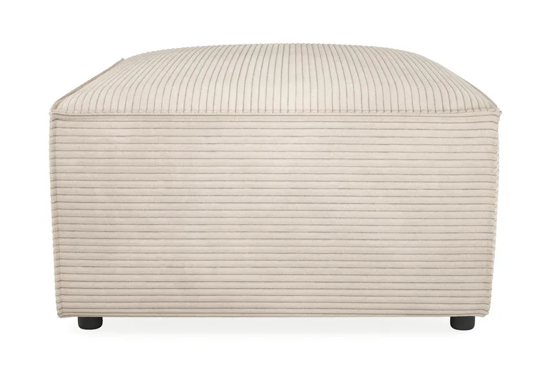 Cubo 1-seters Rektangulær Fotskammelmodul i Manchester 80 cm bred - Beige - Møbler - Stoler - Krakk - Fotskammel