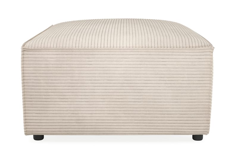 Cubo 1-seters Rektangulær Fotskammelmodul i Manchester 80 cm bred - Beige - Møbler - Stoler - Krakk - Fotskammel