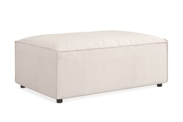 Cubo 1-seters Rektangulær Fotskammelmodul i Stoff 120 cm bred - Beige - Møbler - Stoler - Krakk - Fotskammel