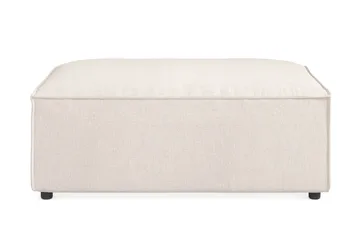 Cubo 1-seters Rektangulær Fotskammelmodul i Stoff 120 cm bred - Beige - Møbler - Stoler - Krakk - Fotskammel