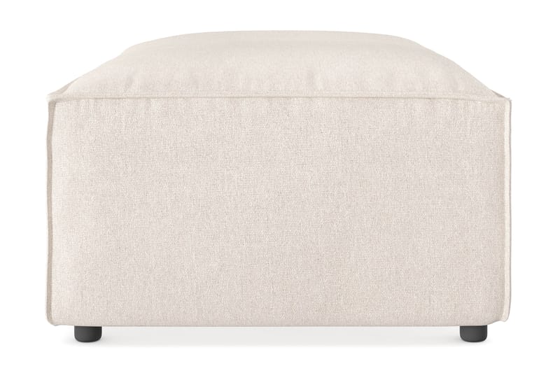 Cubo 1-seters Rektangulær Fotskammelmodul i Stoff 120 cm bred - Beige - Møbler - Stoler - Krakk - Fotskammel