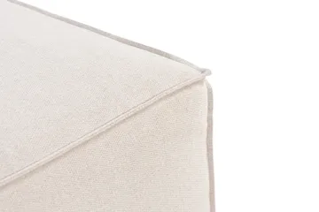 Cubo 1-seters Rektangulær Fotskammelmodul i Stoff 80 cm bred - Beige - Møbler - Stoler - Krakk - Fotskammel
