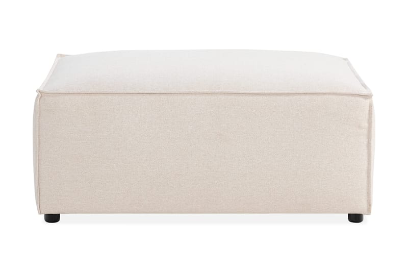 Cubo 1-seters Rektangulær Fotskammelmodul i Stoff 80 cm bred - Beige - Møbler - Stoler - Krakk - Fotskammel