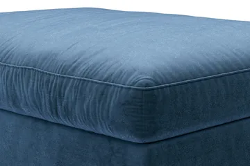 Dubai Fotskammel Fløyel - Blå - Møbler - Stoler - Krakk - Fotskammel