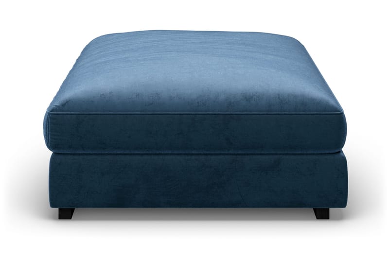 Dubai Fotskammel Fløyel - Blå - Møbler - Stoler - Krakk - Fotskammel