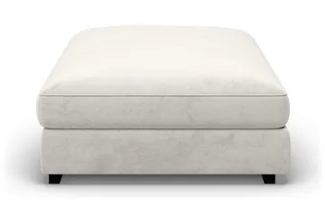 Dubai Fotskammel Fløyel - Hvit - Møbler - Stoler - Krakk - Fotskammel