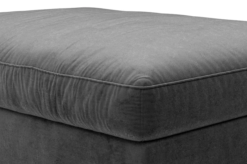 Dubai Fotskammel Fløyel - Mørkegrå - Møbler - Stoler - Krakk - Fotskammel