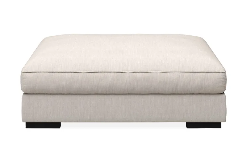 Dubai Rektangulær Fotskammel 120x95 cm i Stoff - Beige - Møbler - Stoler - Krakk - Fotskammel