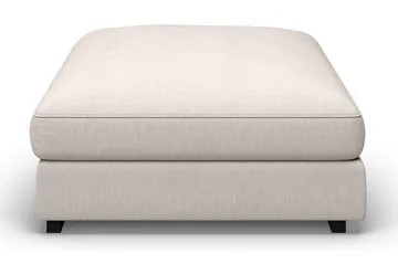 Dubai Rektangulær Fotskammel 120x95 cm i Stoff - Beige - Møbler - Stoler - Krakk - Fotskammel
