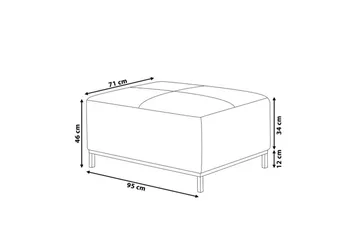 Dugard Fotskammel - Beige - Møbler - Stoler - Krakk - Fotskammel
