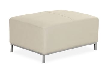 Dugard Fotskammel - Beige/Lær - Møbler - Stoler - Krakk - Fotskammel