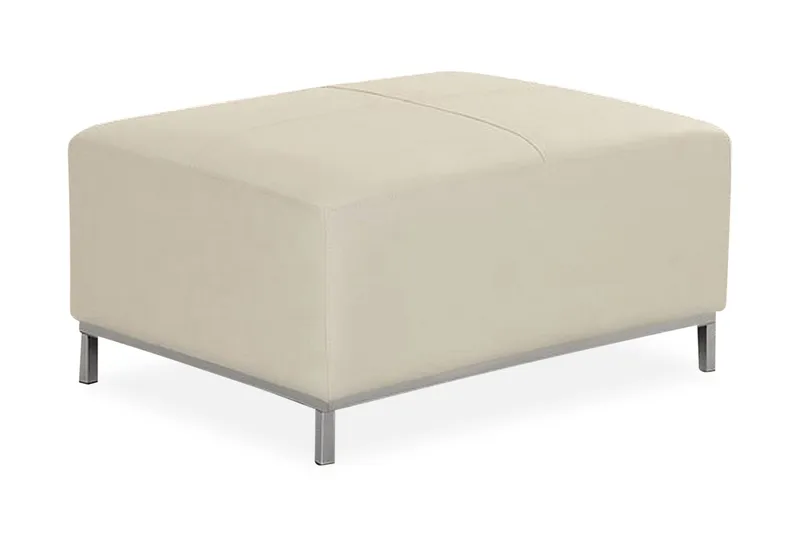 Dugard Fotskammel, Beige/Lær