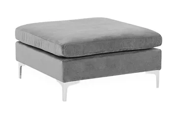 Evja Fotskammel - Fløyel/Grå - Møbler - Stoler - Krakk - Fotskammel