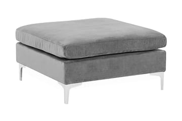 Evja Fotskammel - Fløyel/Grå - Møbler - Stoler - Krakk - Fotskammel