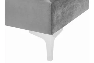 Evja Fotskammel - Fløyel/Grå - Møbler - Stoler - Krakk - Fotskammel