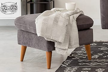 Faulman Fotskammel - Grå - Møbler - Stoler - Krakk - Fotskammel